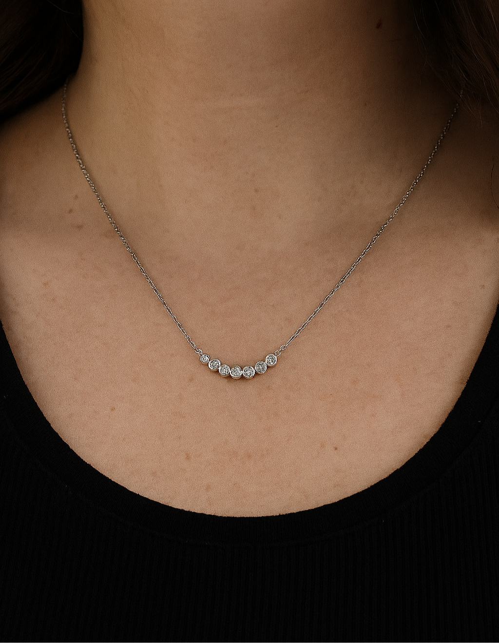 Cascade Moissanite Necklace