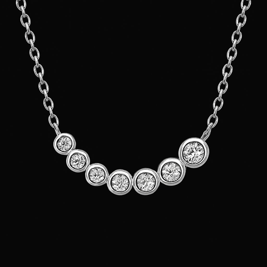 Cascade Moissanite Necklace