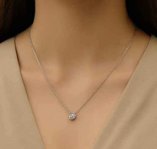 Ethereal Solitaire Necklace
