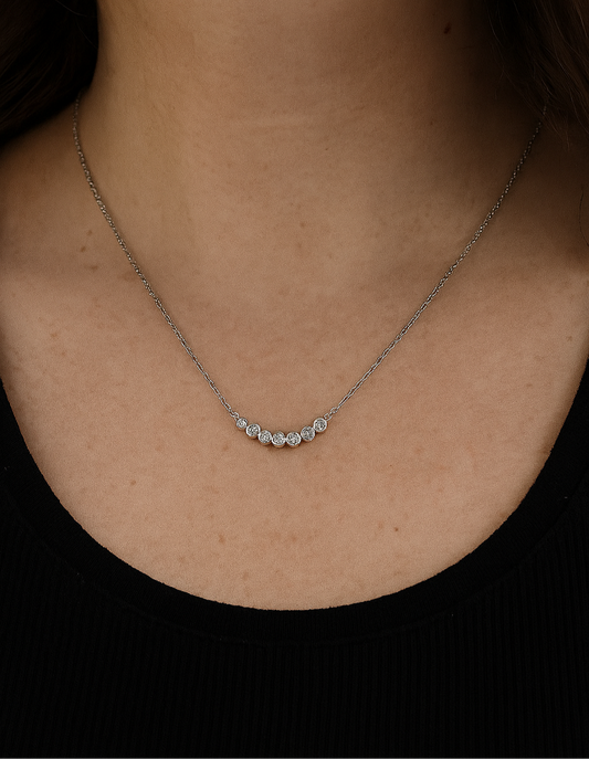 Cascade Moissanite Necklace